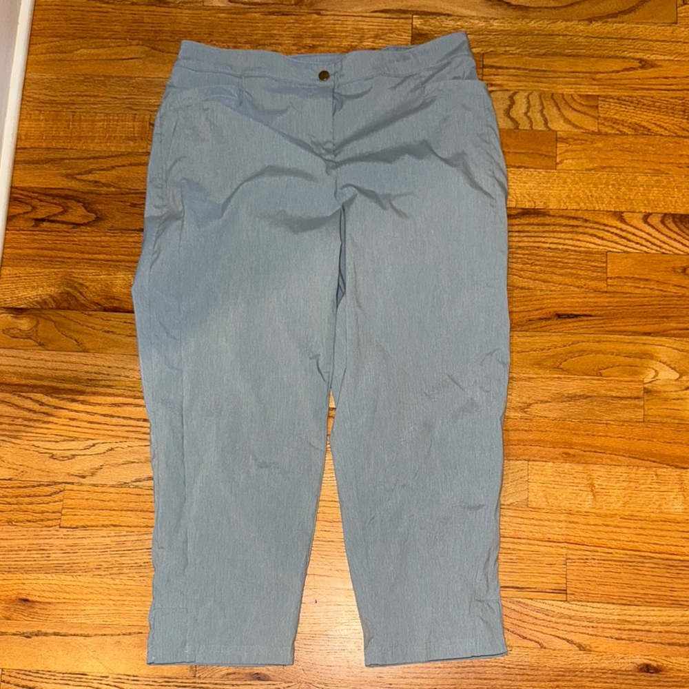 Chico's‎ Zenergy Blue Cropped Pants size 1 (US 8)